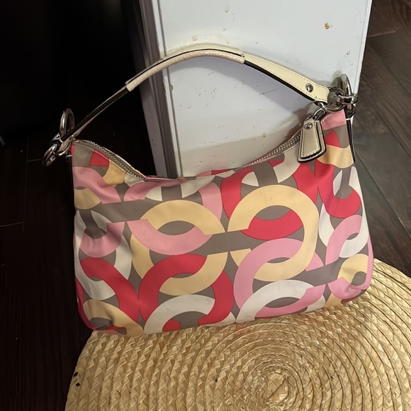 Coach Mini Limited Edition Baguette Canvas Hand Bag - Picture 5 of 8